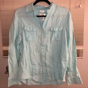 Talbots 100% Linen Button Down